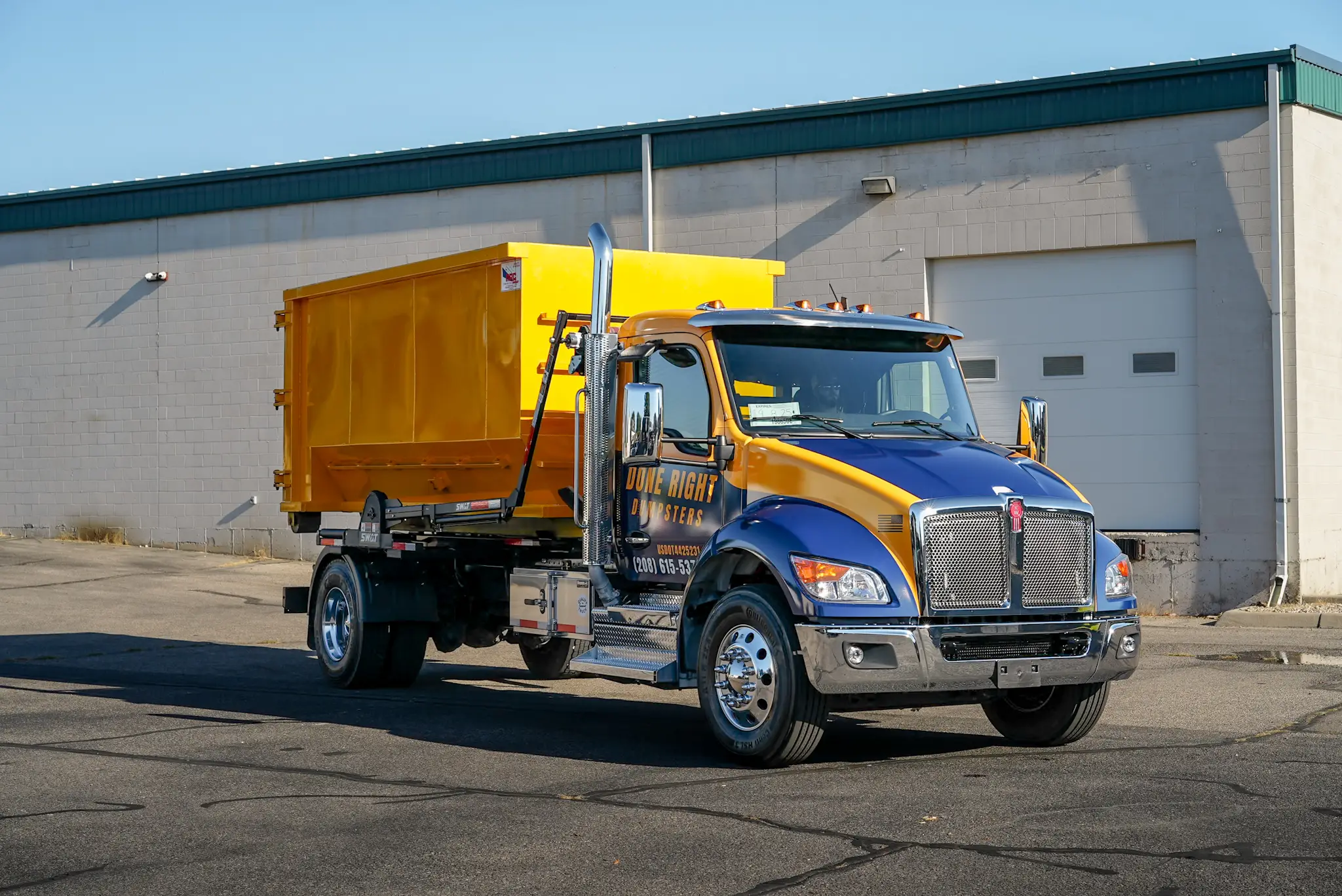 Done Right Dumpsters roll-off dumpster delivered in Nampa, Idaho
