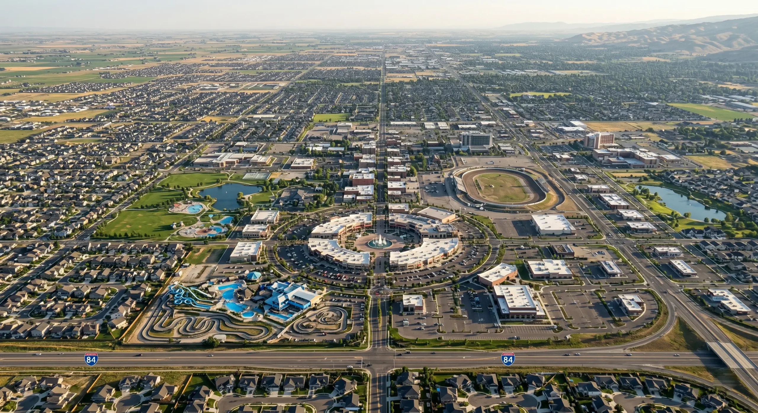 Aerial view of Meridian, Idaho