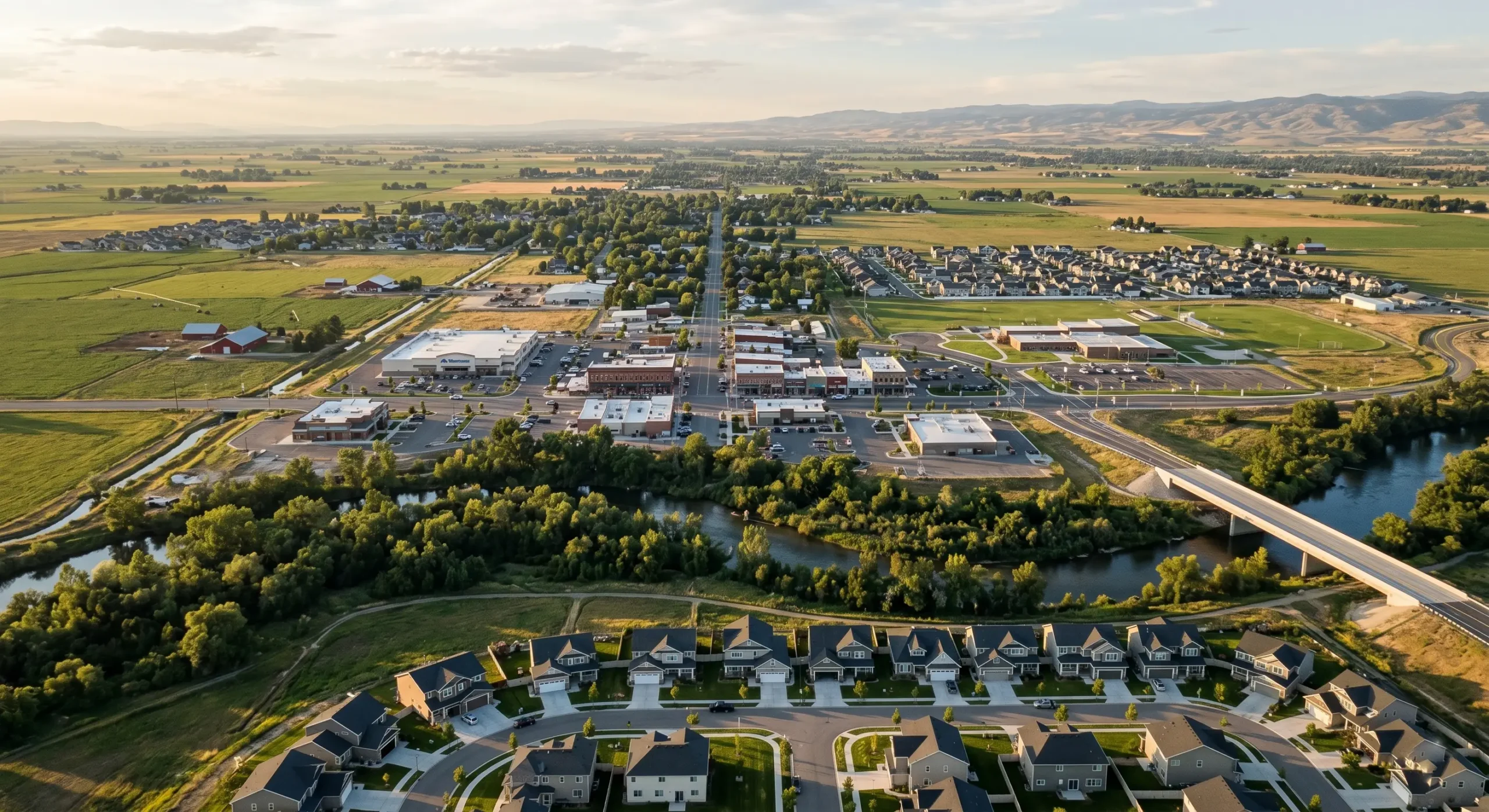 Aerial view of Star, Idaho