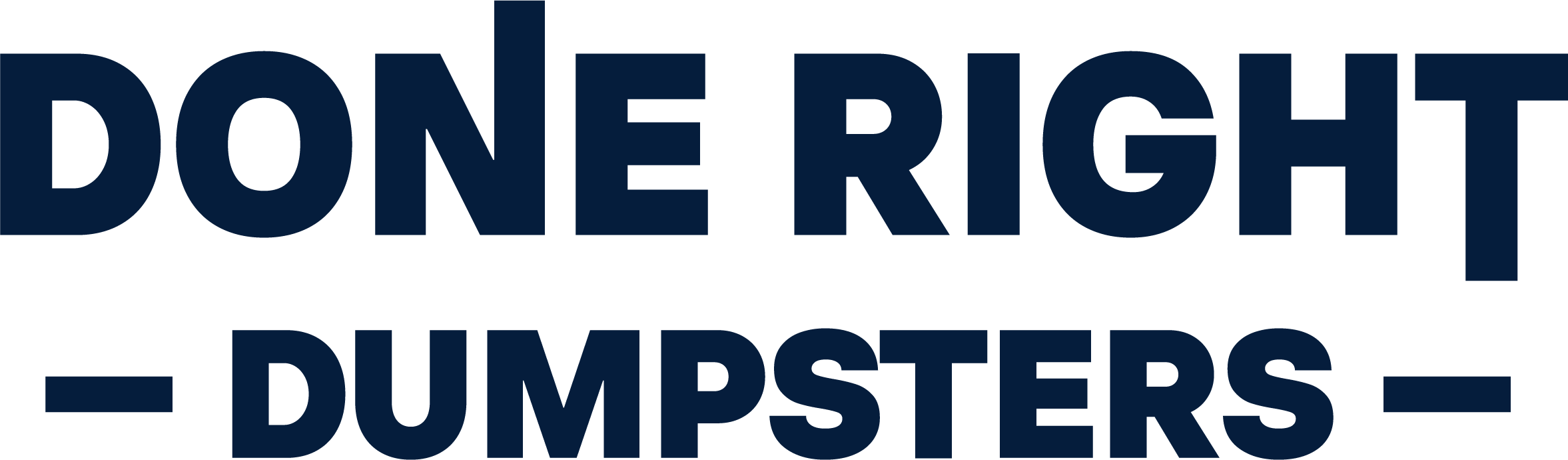Done Right Dumpsters logo