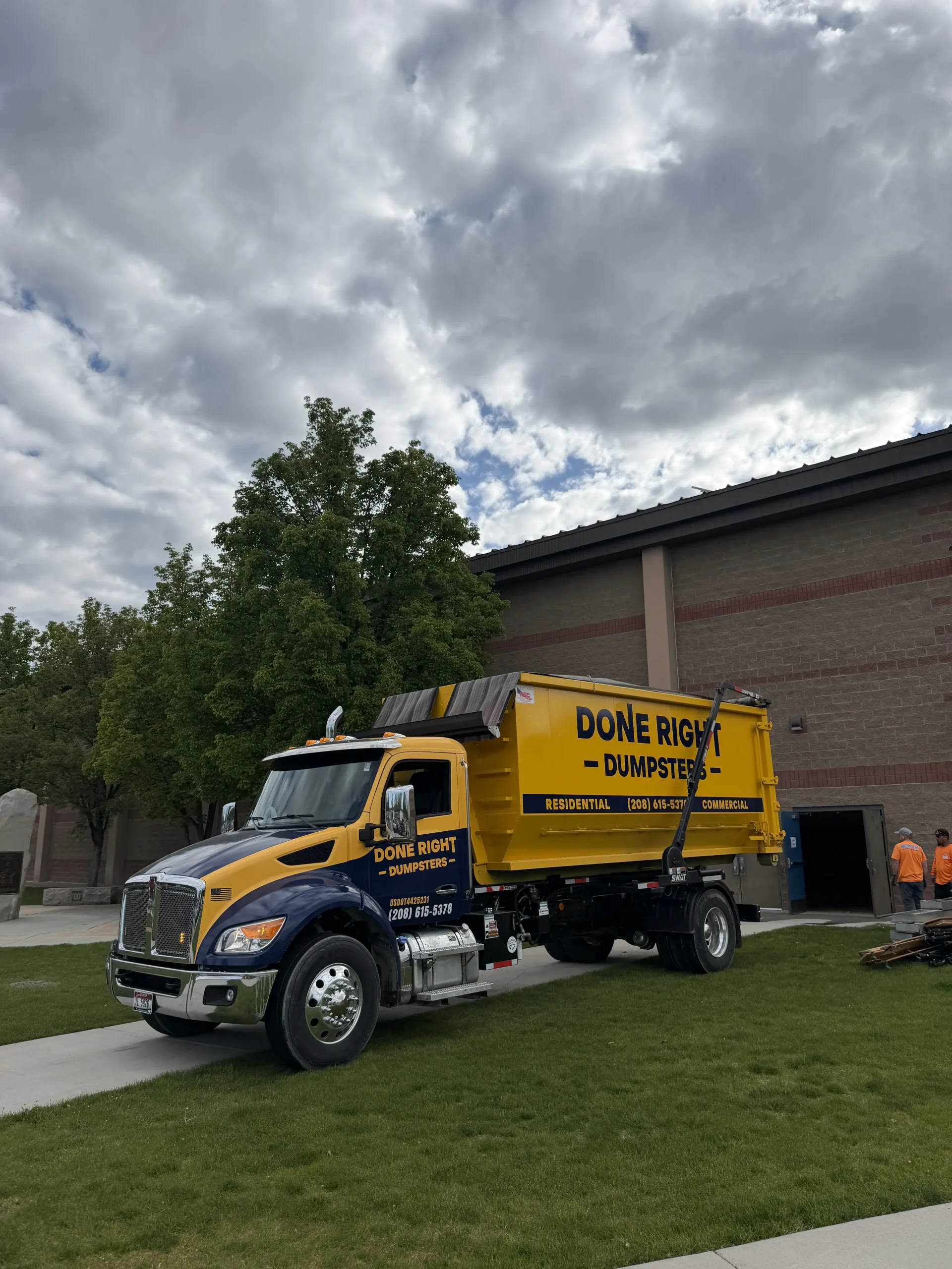 Done Right Dumpsters roll-off dumpster delivered in Star, Idaho